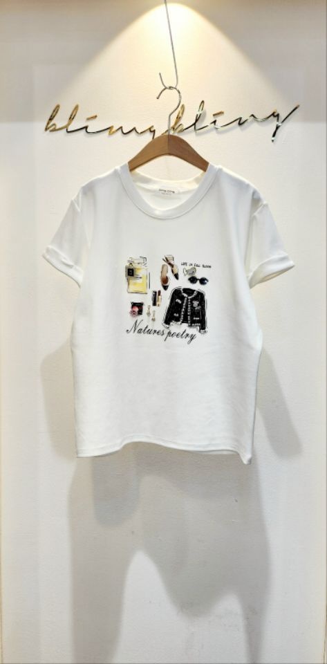 RICO直郵韓國代購㊣女裝新品推薦休閑熱賣時尚25春夏人氣T恤bling bling/RICOT恤