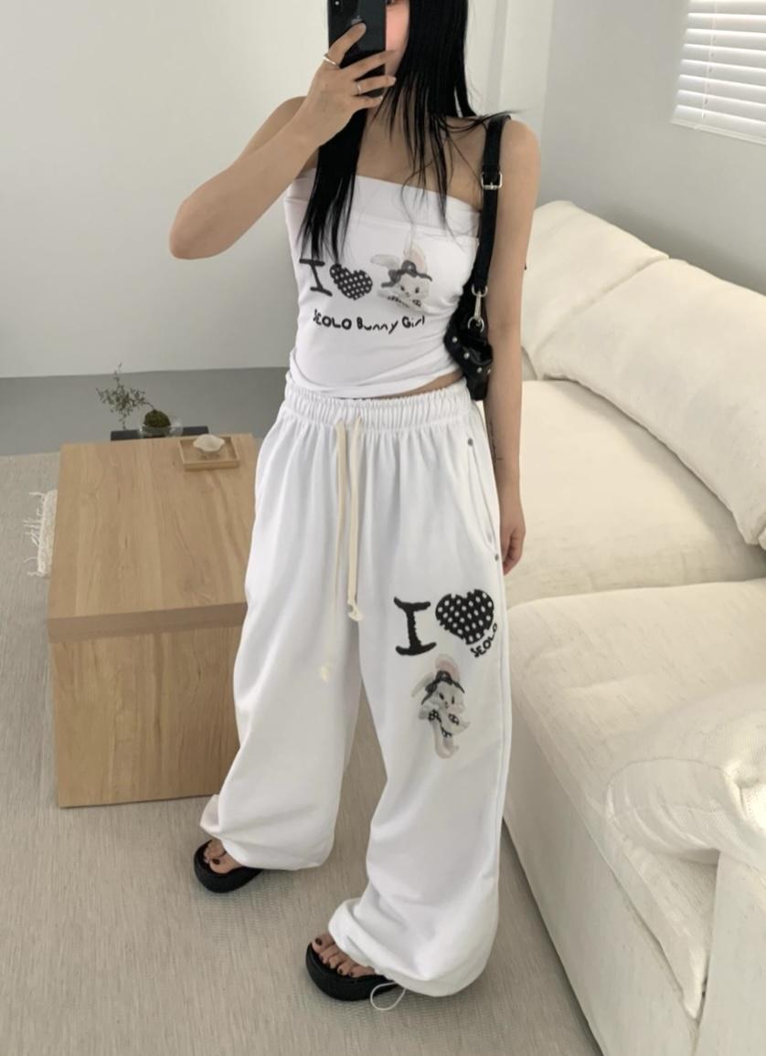 SEOLO韓國直郵㊣東大門實拍女裝新品熱賣時尚人氣吊帶背心兔子Seolo seoul吊帶/背心