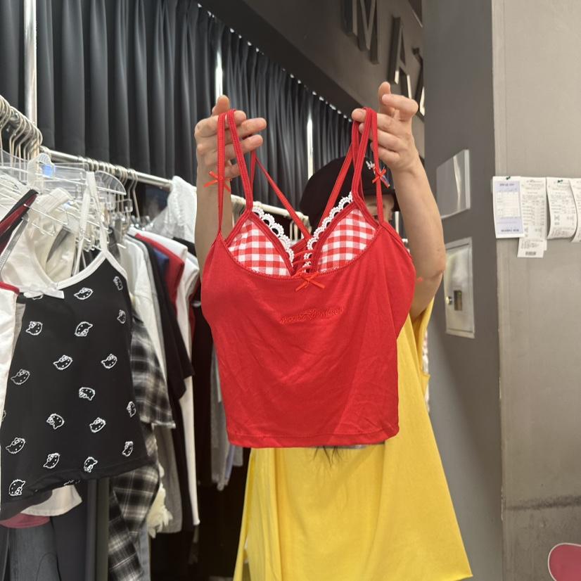 MOMAZU韓國直郵㊣女裝新品25春夏時尚熱賣推薦休閑吊帶背心MOMAZU吊帶/背心