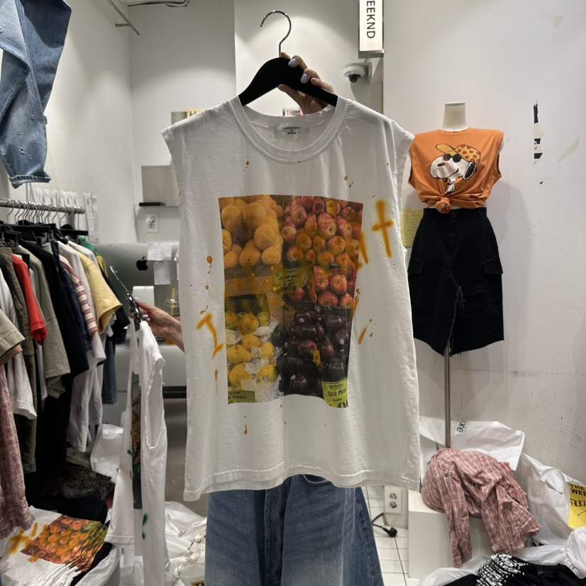THE WEEKND直郵韓國代購㊣女裝新款25春夏熱賣推薦吊帶背心THE WEEKND吊帶/背心