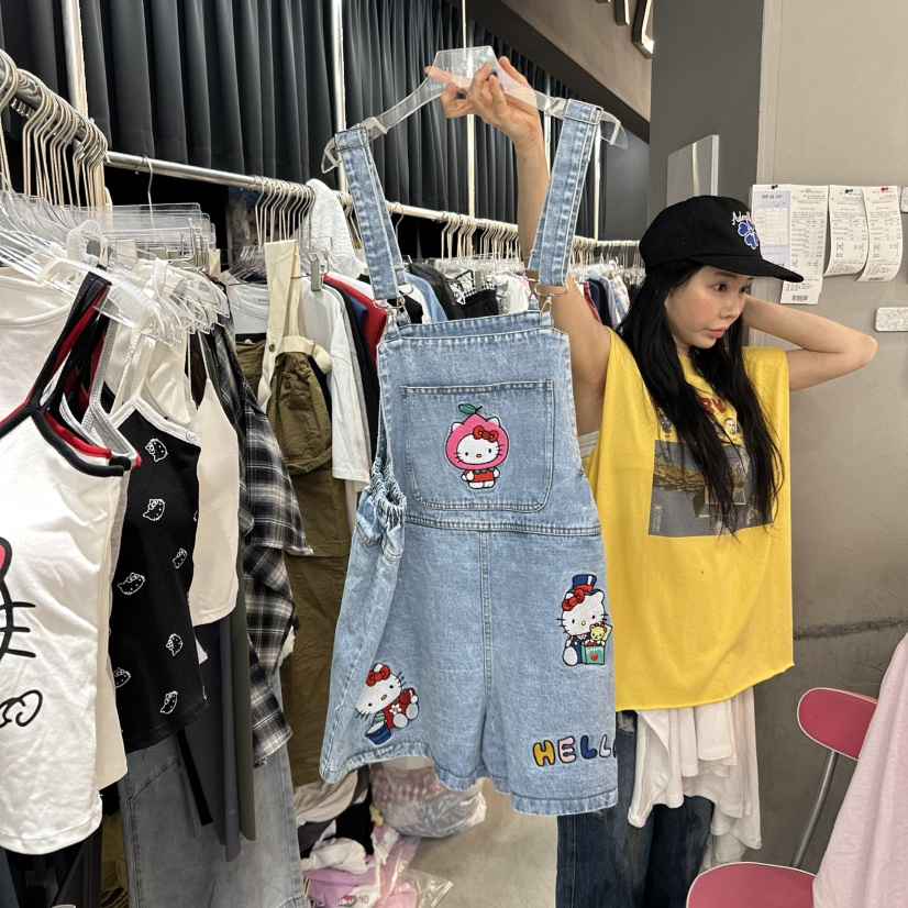 MOMAZU直郵韓國代購㊣女裝新款熱賣人氣25春夏休閑推薦背帶褲MOMAZU背帶褲