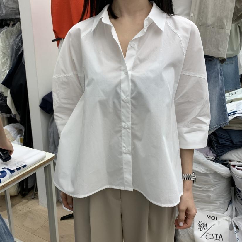 MOI-A韓國直郵㊣東大門實拍女裝新款熱賣休閑推薦襯衫蕾絲衫MOI-A襯衫/蕾絲衫