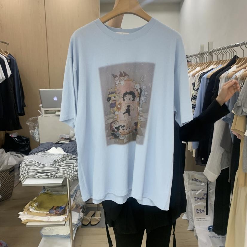 VILLABUTTON直郵韓國代購㊣女裝新品推薦25春夏熱賣休閑T恤VILLABUTTONT恤
