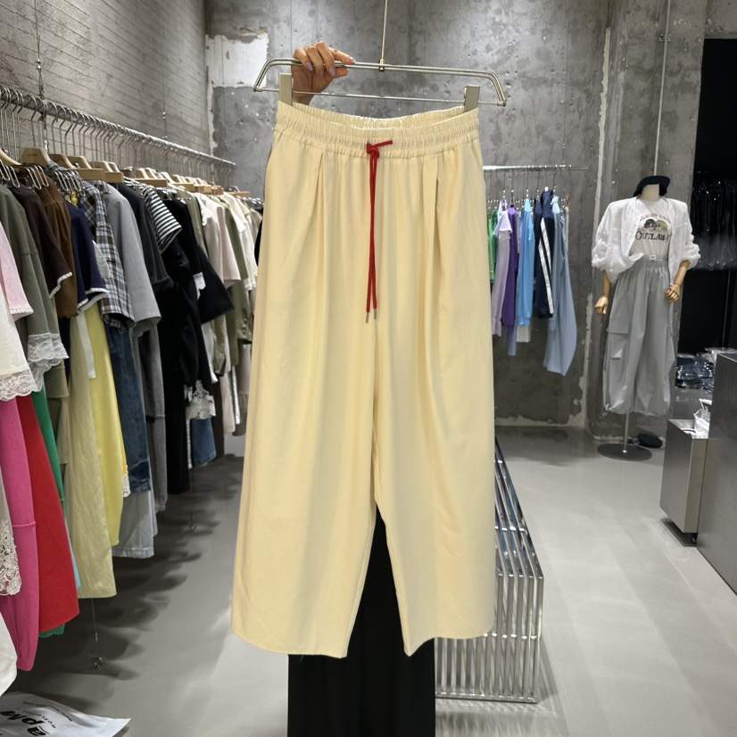JUNI韓國直郵㊣女裝新品25春夏休閑人氣時尚熱賣休閑褲兔子my juni休閑褲