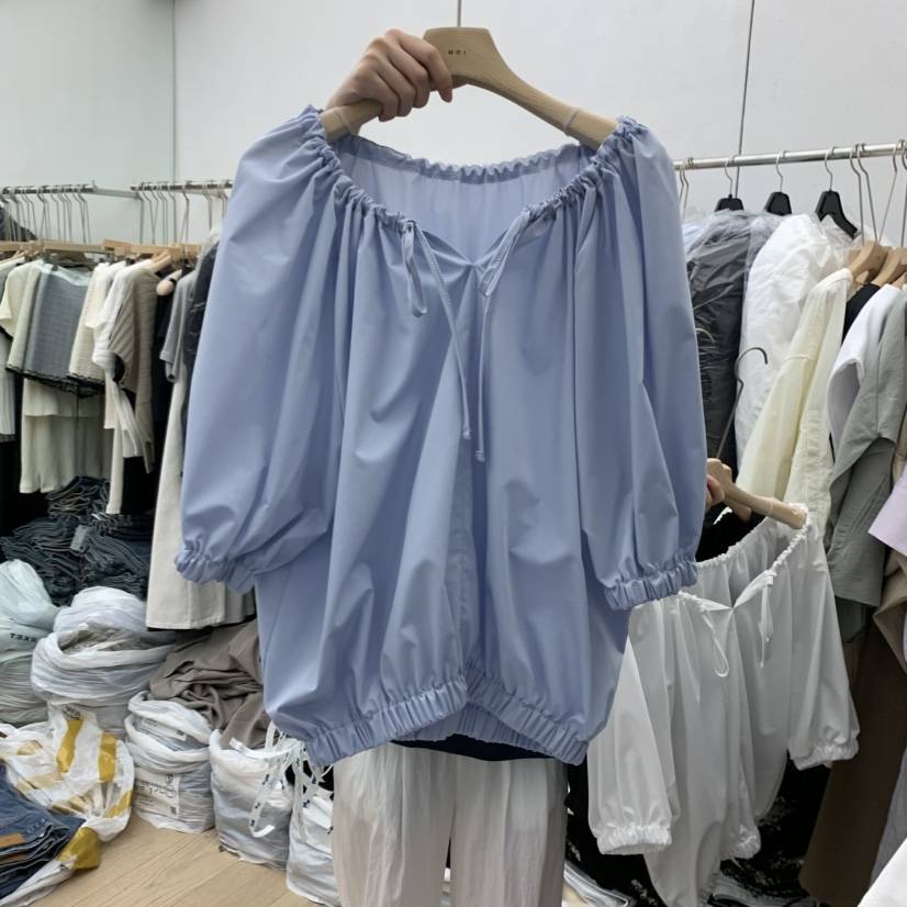 MOI-A直郵韓國代購㊣女裝新品25春夏推薦人氣時尚襯衫蕾絲衫MOI-A襯衫/蕾絲衫