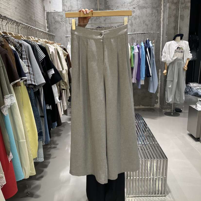 JUNI韓國直郵㊣東大門實拍女裝新款25春夏時尚休閑熱賣休閑褲my juni休閑褲