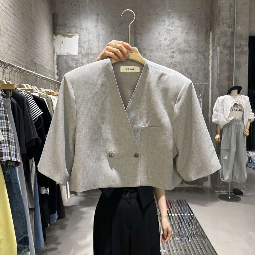JUNI直郵韓國代購㊣女裝新品熱賣人氣休閑推薦時尚25春夏夾克my juni夾克