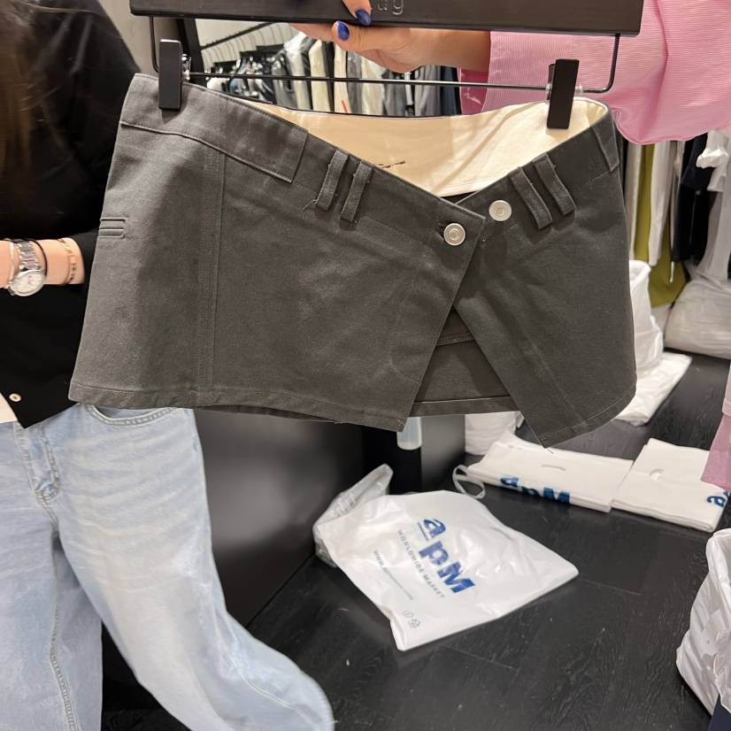 TUG韓國直郵㊣東大門實拍女裝新品推薦25春夏休閑熱賣時尚短裙TUG短裙