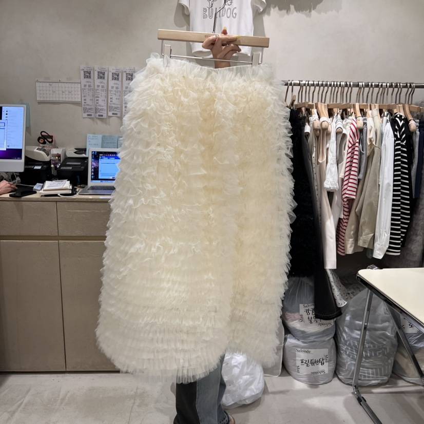 SALONDEMAG直郵韓國代購㊣女裝新品推薦25春夏半身裙中短裙SALONDEMAG半身裙/中短裙
