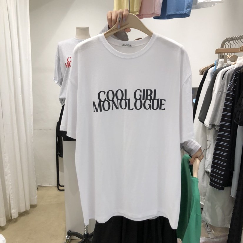 MUNSELL韓國直郵㊣女裝新品熱賣人氣推薦休閑時尚25春夏T恤MUNSELLT恤