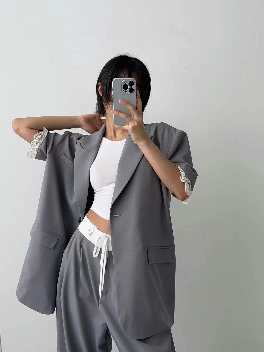 CELEB-셀럽-T韓國代購女士新款推薦25春夏熱賣時尚職業夾克CELEB-T夾克