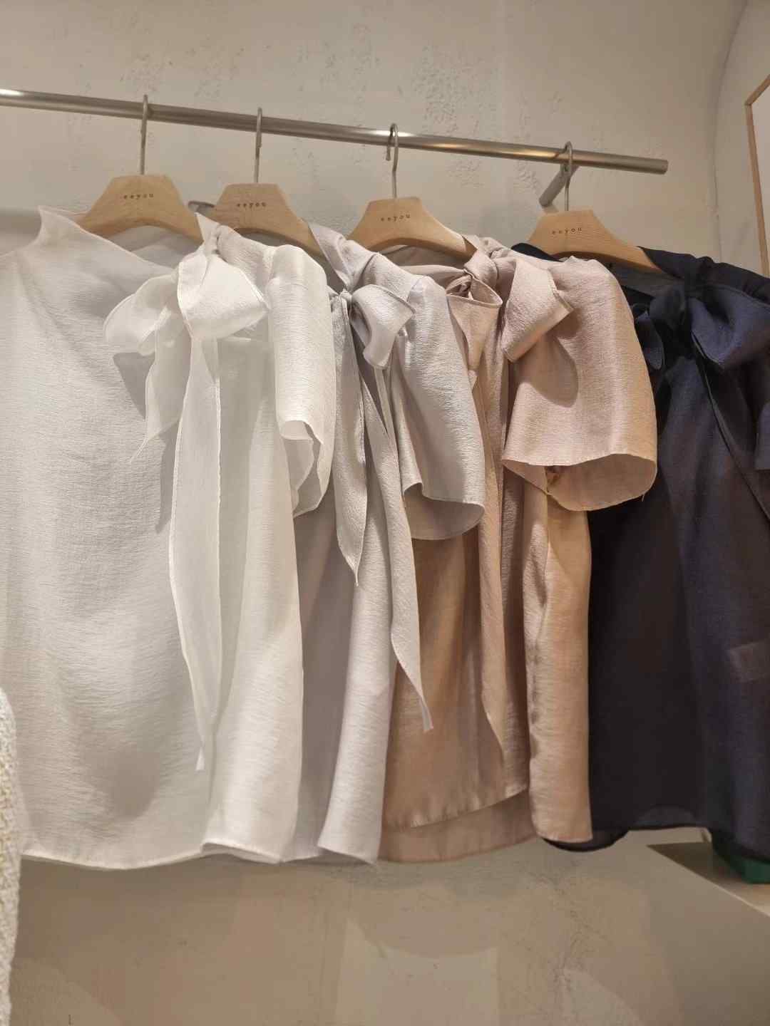 EEYOU東大門直郵女裝新品人氣職業真品休閑25春夏襯衫蕾絲衫EEYOU襯衫/蕾絲衫