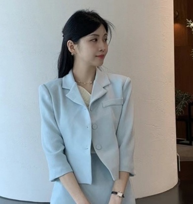 EEYOU東大門代購女裝新品熱賣職業休閑真品人氣推薦25春夏夾克EEYOU夾克