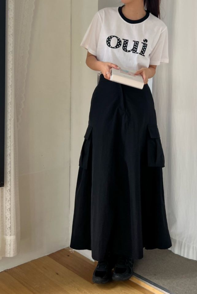 HEY/TO SEWING韓國直郵女士新款休閑真品推薦職業長裙工裝BY HEY/TO SEWING長裙