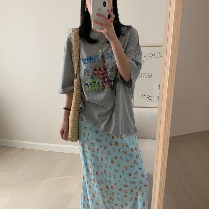 FROMJINI韓國直郵女裝新款熱賣職業人氣25春夏休閑真品時尚T恤FROMJINIT恤