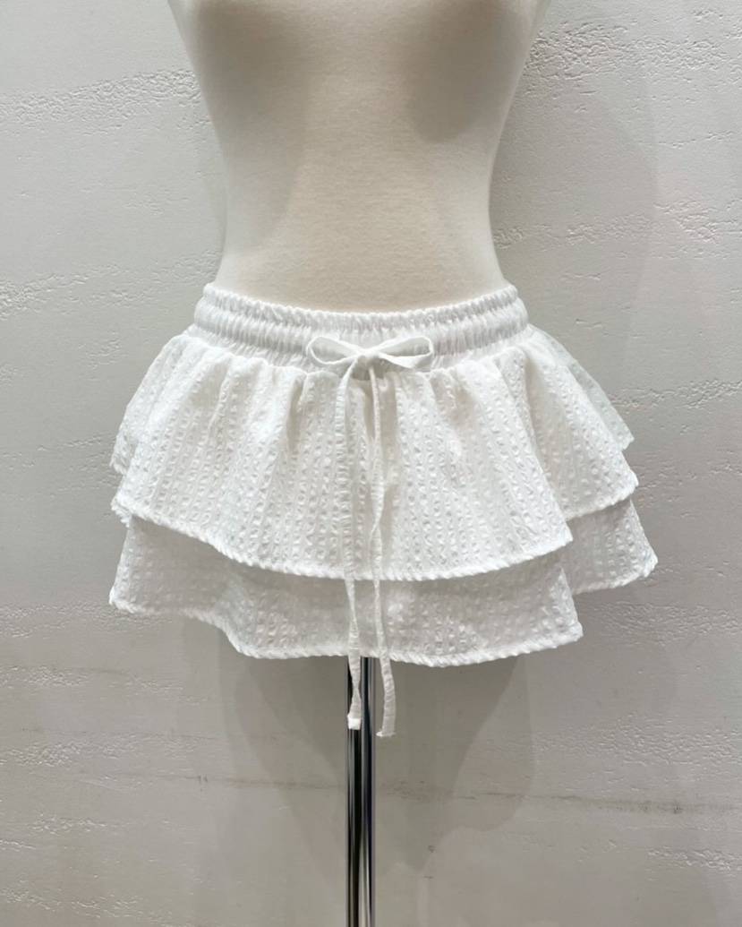 OEUF東大門代購女士新品25春夏人氣推薦休閑真品熱賣時尚短裙OEUF短裙