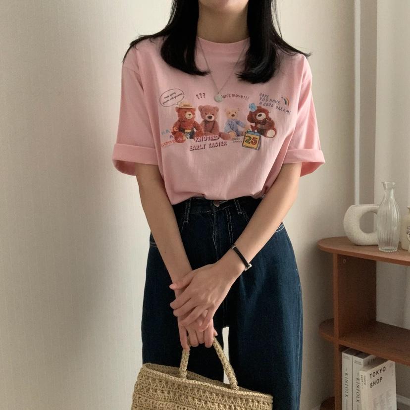 FROMJINI東大門實拍女裝新品真品推薦熱賣休閑時尚職業25春夏T恤FROMJINIT恤