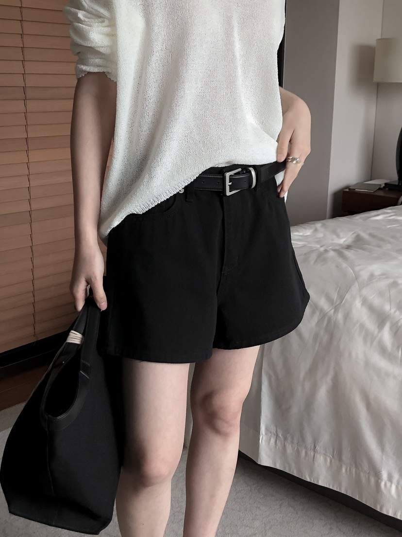 LE BUTTER韓國代購女裝新品休閑25春夏時尚推薦熱賣短褲棉質LE BUTTER短褲