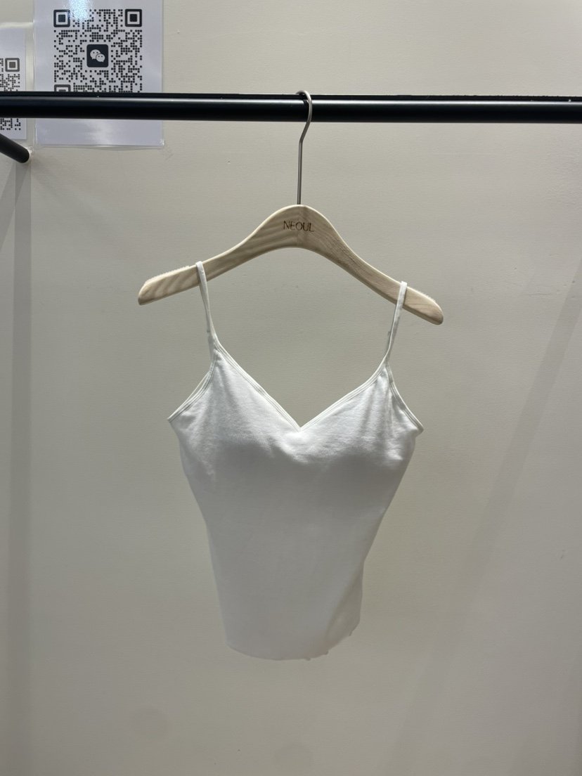 NEOUL韓國直郵女裝新品熱賣推薦25春夏真品休閑時尚吊帶背心NEOUL/ahin雙領標簽吊帶/背心