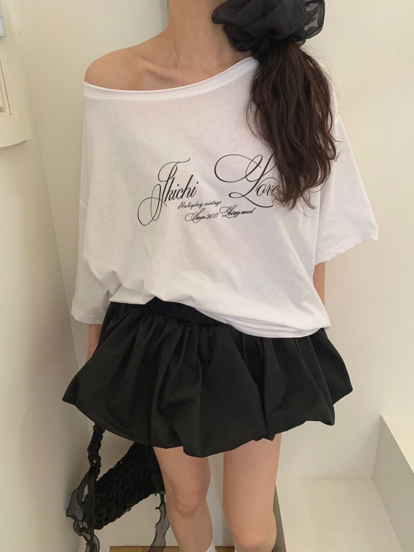 JKICHI韓國㊣直郵東大門代購女裝新款熱賣休閑25春夏T恤露肩JKICHIT恤