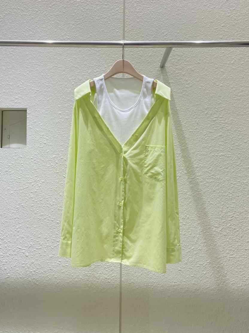 PLAYBUTTON-P韓國直郵㊣女裝新品時尚25春夏休閑襯衫蕾絲衫PLAYBUTTON襯衫/蕾絲衫