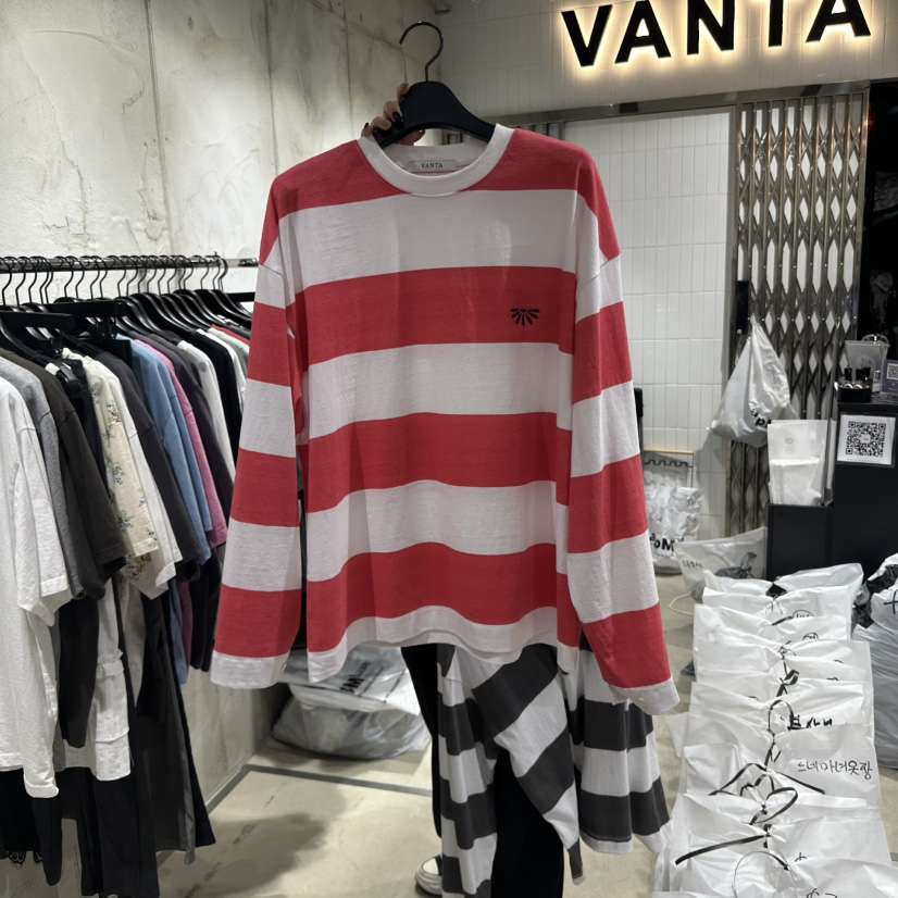 VANTA直郵韓國代購㊣女裝新品時尚推薦熱賣休閑25春夏長袖T恤VANTA長袖T恤