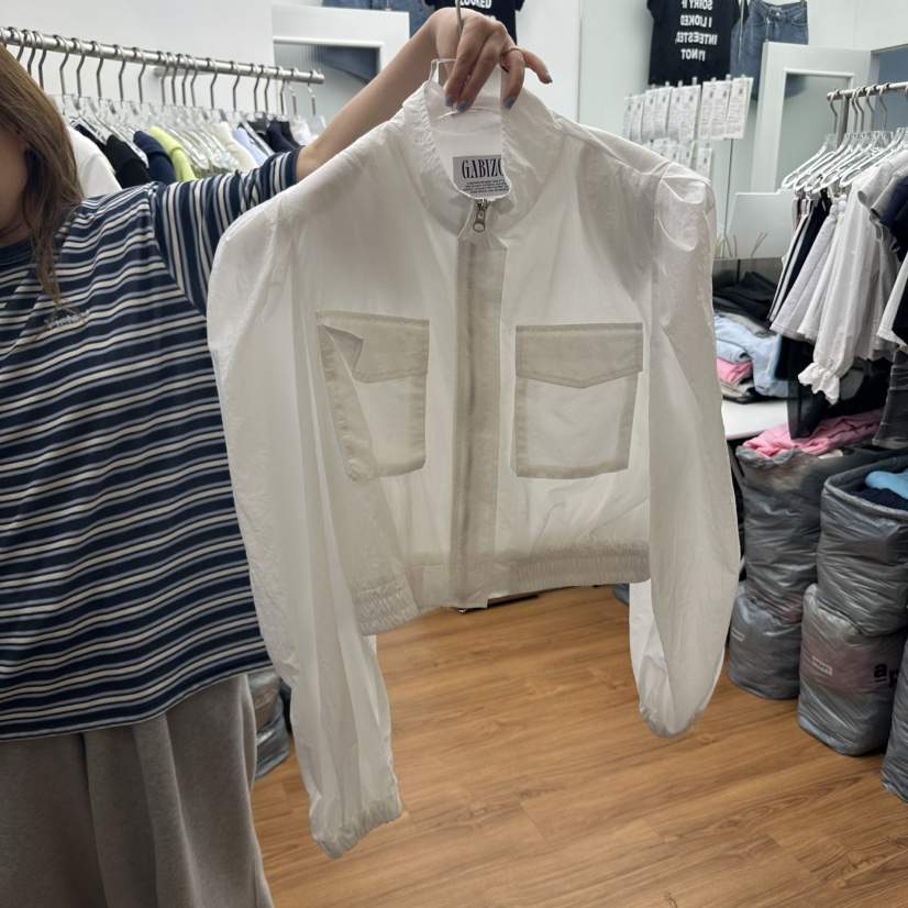 GABIZON韓國直郵㊣女裝新品熱賣人氣時尚推薦休閑夾克泡泡袖GABIZON夾克
