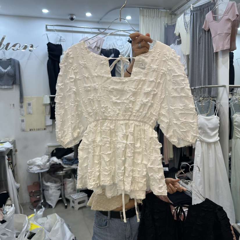 BILLION-L韓國直郵㊣東大門實拍女裝新品推薦時尚襯衫蕾絲衫BILLION-L襯衫/蕾絲衫