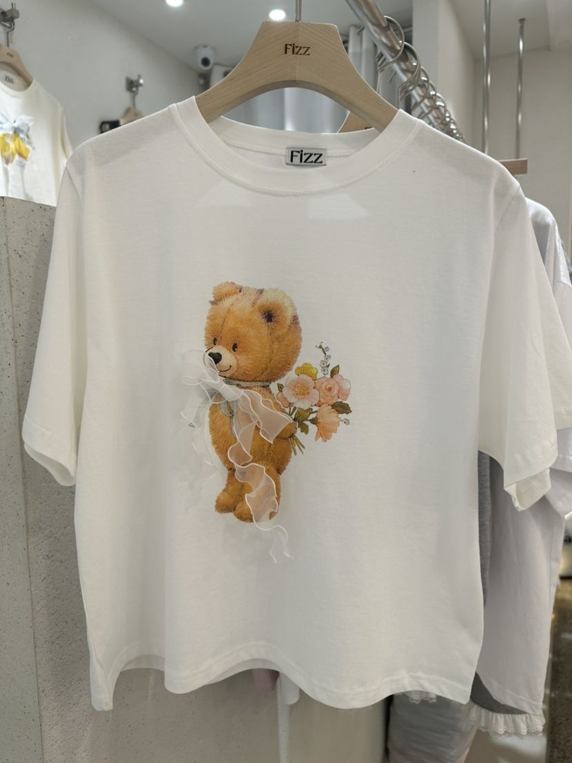 FIZZ韓國直郵㊣東大門實拍女裝新款休閑25春夏時尚熱賣推薦T恤FIZZT恤