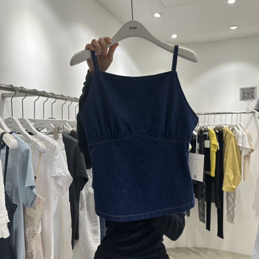 INNI韓國㊣直郵東大門代購女裝新品25春夏人氣休閑吊帶背心inni吊帶/背心