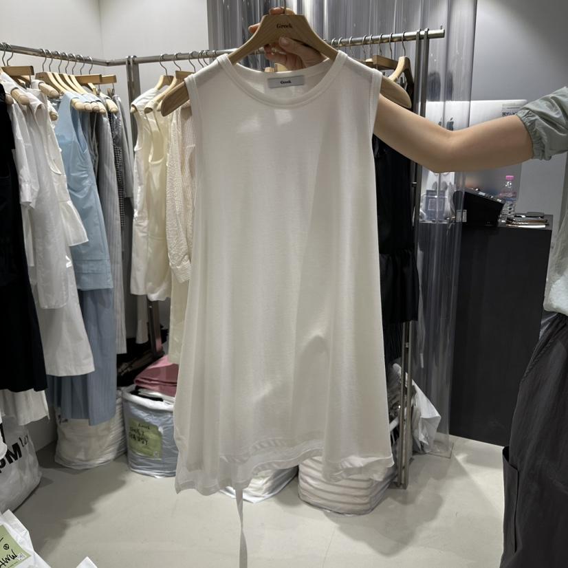 GREEK直郵韓國代購㊣女裝新款熱賣25春夏時尚推薦休閑吊帶背心GREEK吊帶/背心