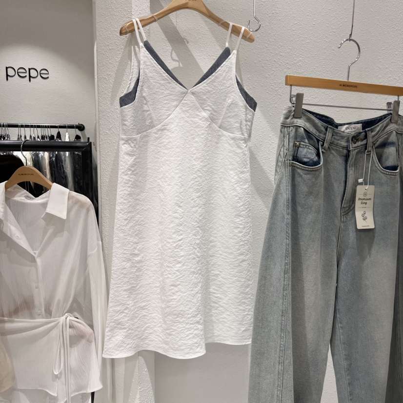 ALMOND PEPE直郵韓國代購㊣女裝新品推薦熱賣休閑25春夏連衣裙ALMOND PEPE連衣裙