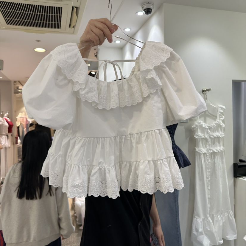 BAIE.38韓國直郵㊣東大門實拍女裝新品25春夏推薦襯衫蕾絲衫BAIE.38襯衫/蕾絲衫