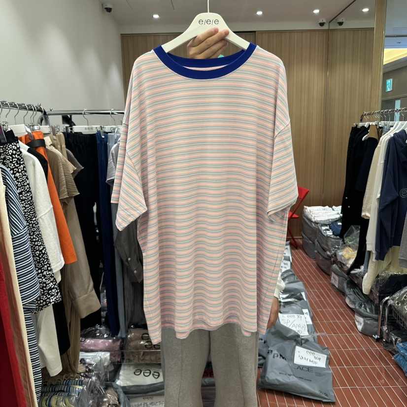 E/E/E韓國㊣直郵東大門代購女裝新款25春夏推薦時尚熱賣T恤E/E/ET恤