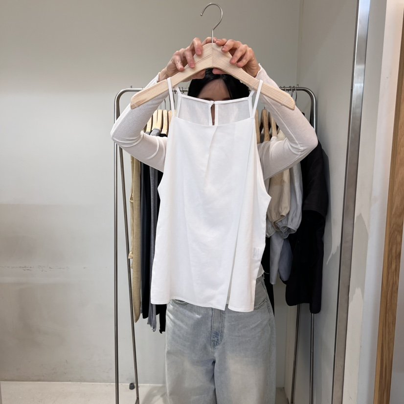 OUTRENE東大門實拍女裝新款25春夏真品職業熱賣人氣吊帶背心OUTRENE吊帶/背心