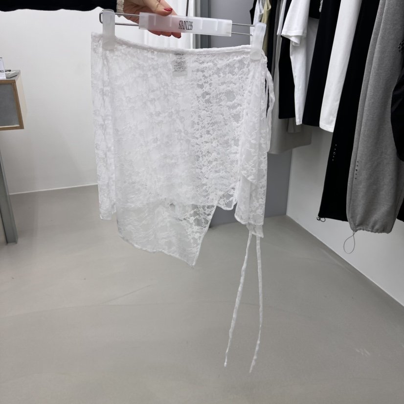 STAINLESS韓國代購女士新品真品時尚人氣熱賣推薦休閑短裙蕾絲STAINLESS短裙