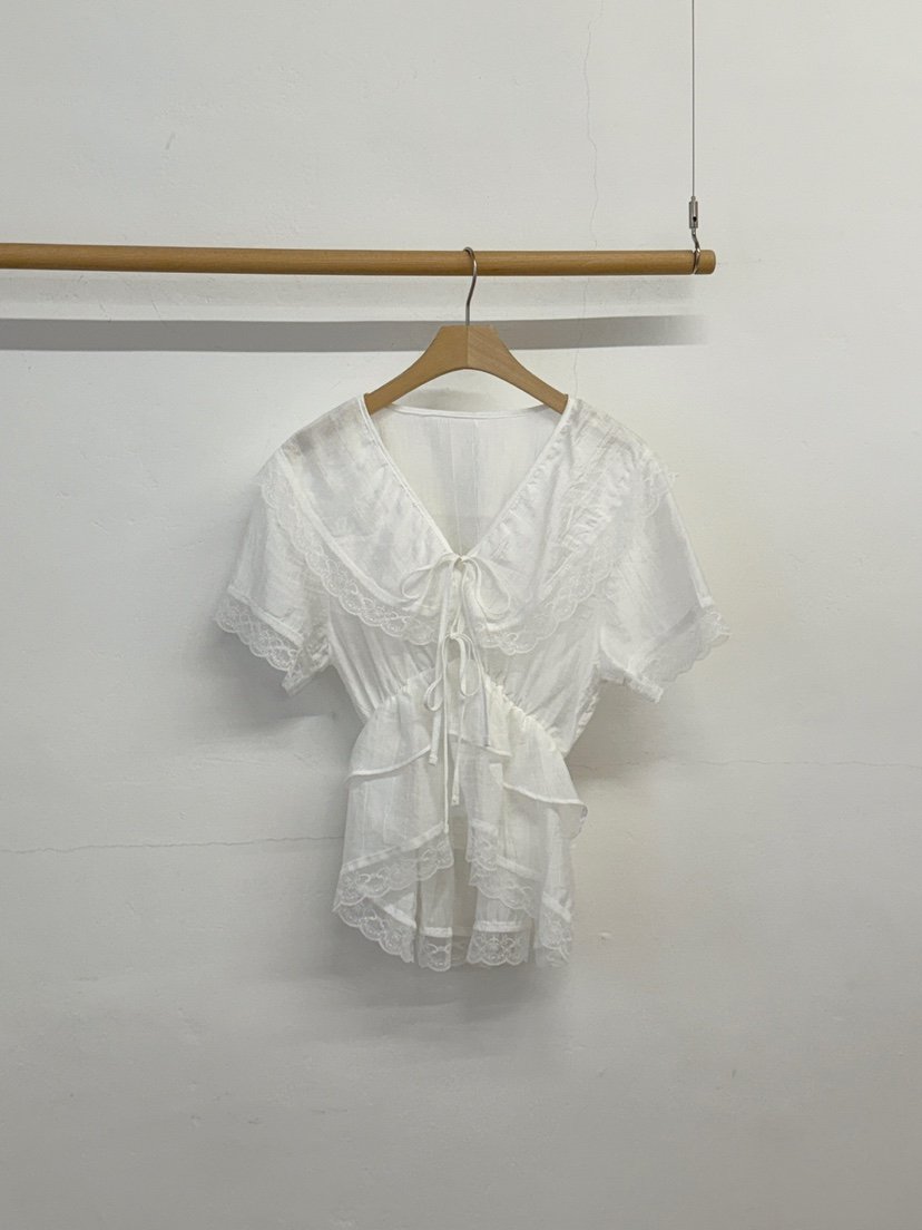 MORE THAN-P東大門實拍女士新款推薦人氣真品職業襯衫蕾絲衫MORE THAN襯衫/蕾絲衫