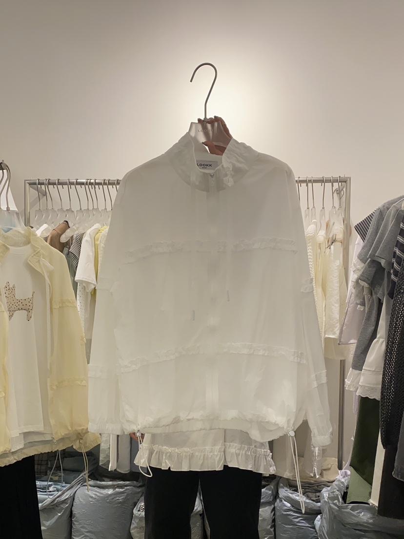 LOOKK東大門代購女裝新品25春夏推薦職業夾克不含內搭荷葉邊LOOKK夾克