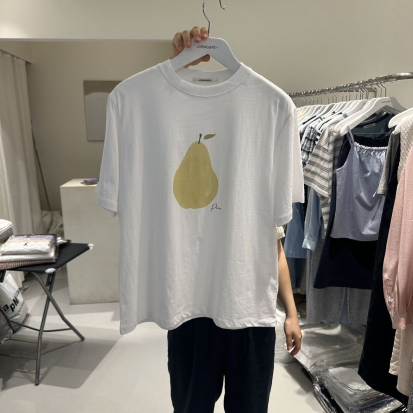 LORING RE I韓國代購女裝新品25春夏休閑時尚職業推薦T恤LORING RE-I/BARET恤