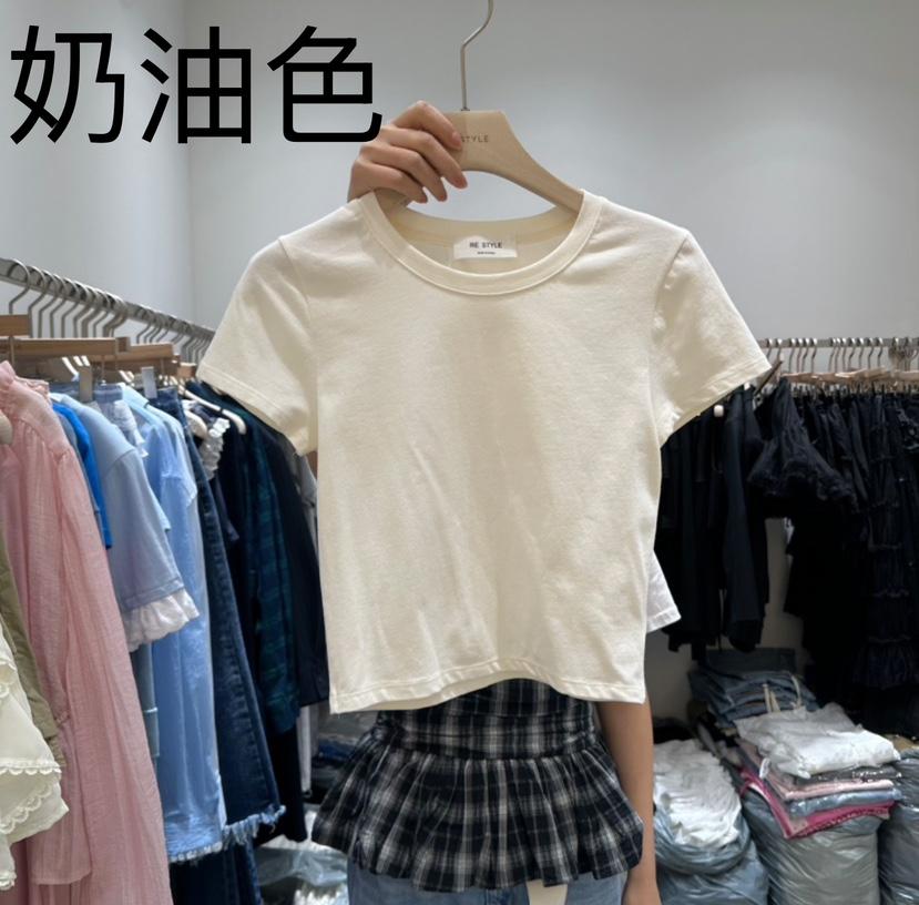 RE STYLE-Q東大門直郵女裝新款休閑時尚職業真品人氣推薦T恤RE STYLET恤