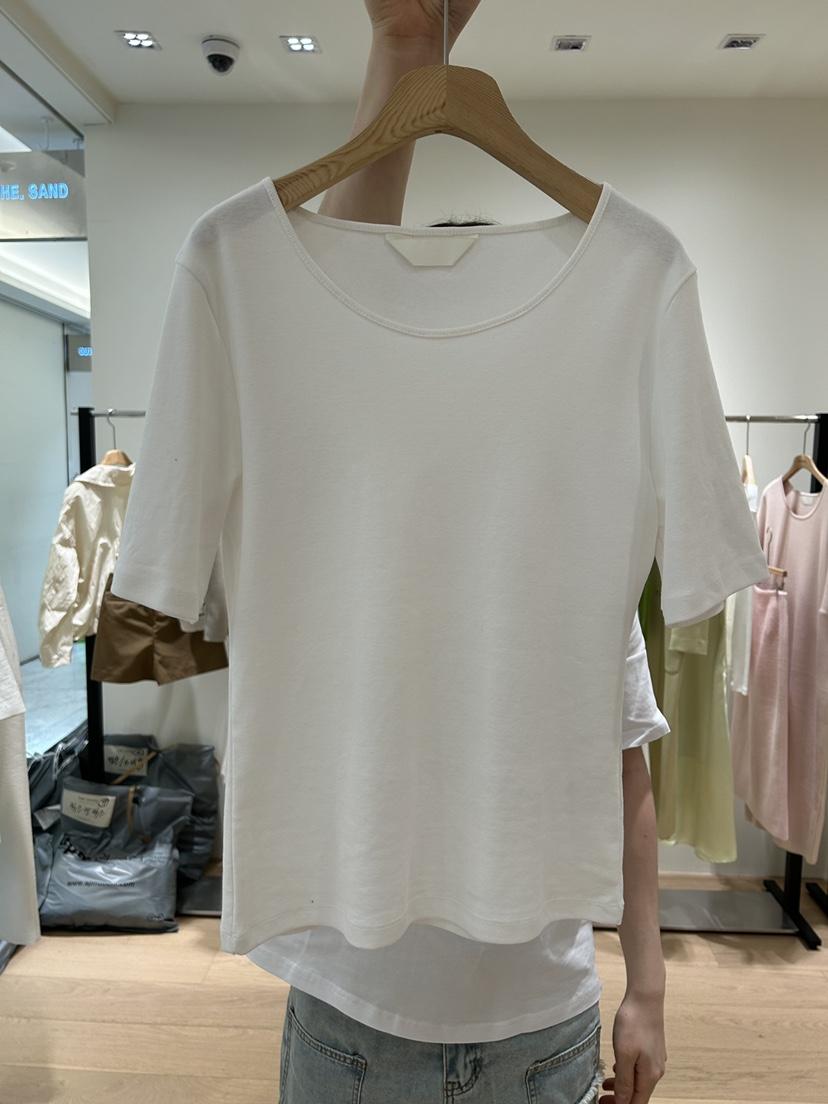 THE SAND/SAND BEIGE東大門實拍女士新品時尚25春夏休閑T恤THE SAND/SAND BEIGET恤