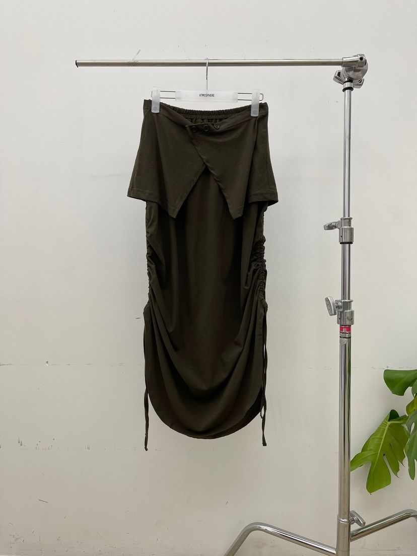ATMOSPHERE韓國直郵女士新品25春夏推薦真品職業時尚休閑長裙ATMOSPHERE/BLING長裙