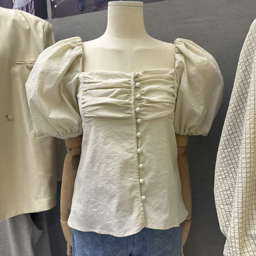 UOOV東大門直郵女裝新品職業25春夏時尚熱賣真品襯衫蕾絲衫UOOV襯衫/蕾絲衫