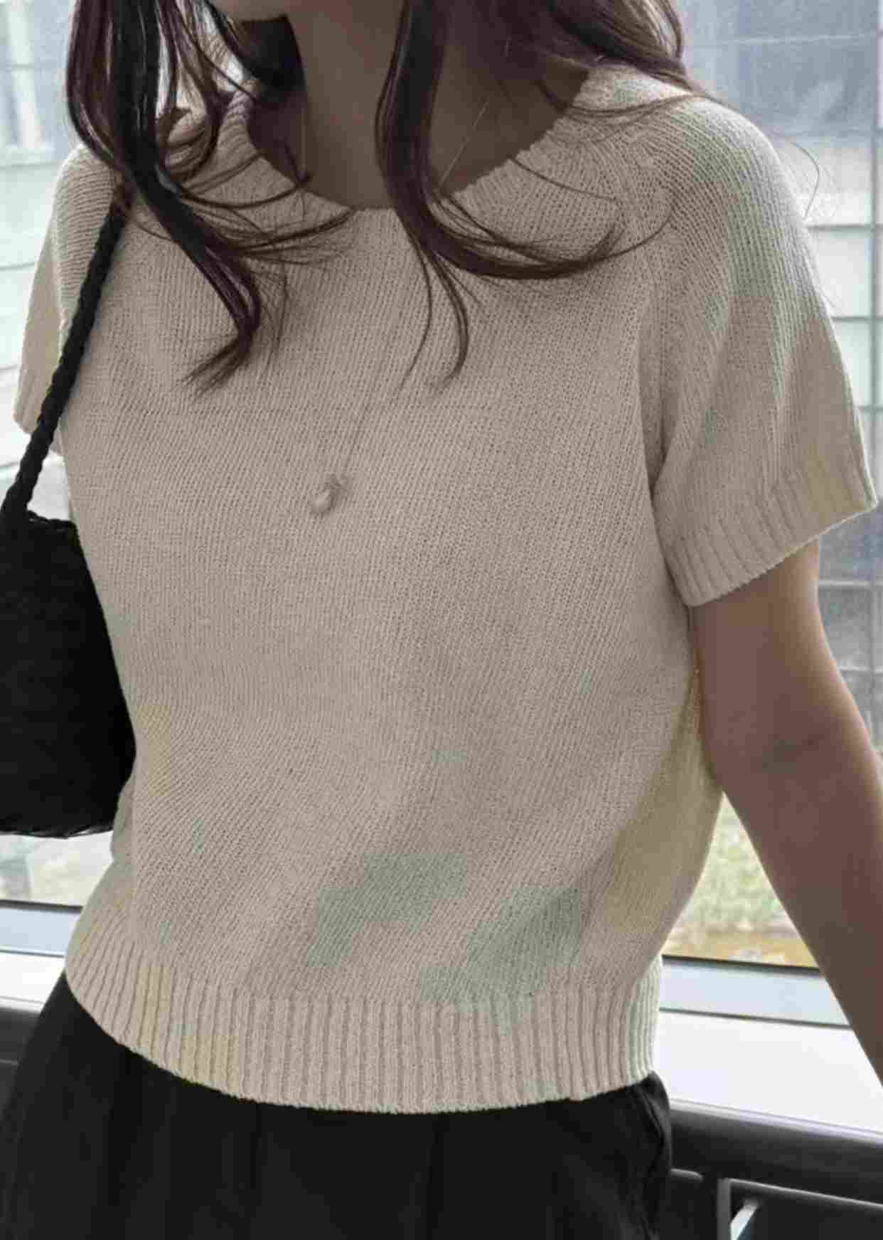 AMYGRACE東大門直郵女士新品休閑時尚推薦人氣真品25春夏針織衫AMYGRACE針織衫