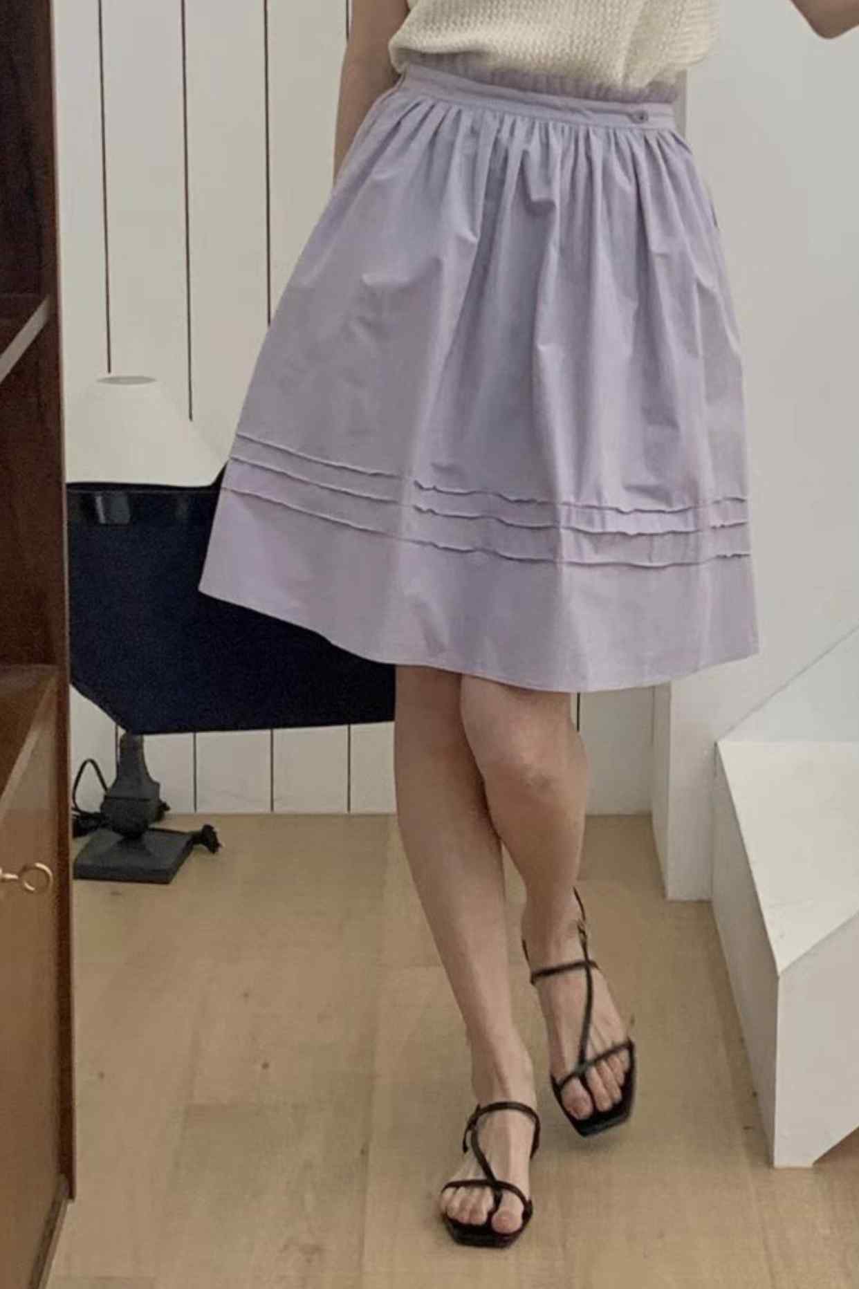 FOLLOW B韓國直郵女士新品25春夏真品推薦人氣半身裙中短裙FOLLOW B半身裙/中短裙