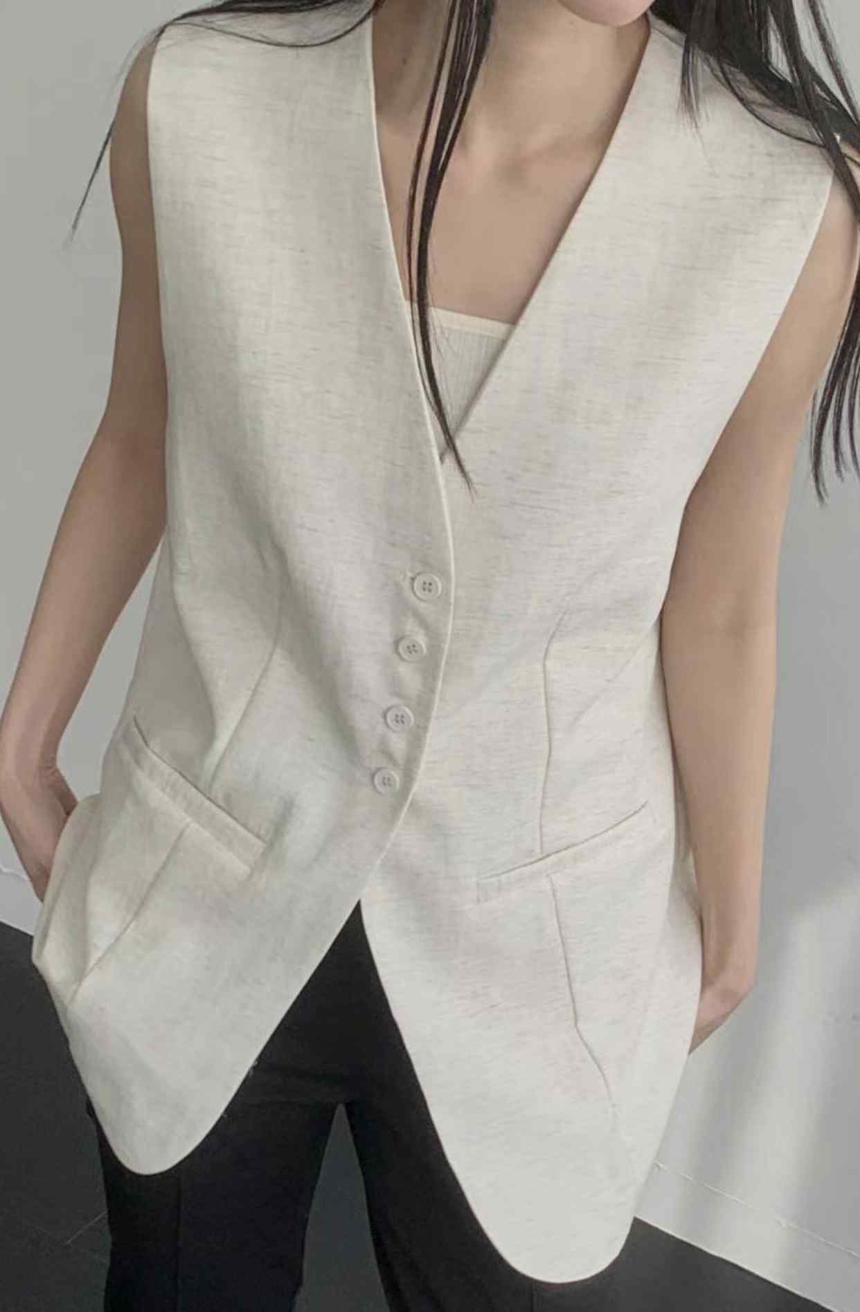 FOLLOW B東大門代購女士新品推薦熱賣時尚真品休閑職業馬甲FOLLOW B馬甲