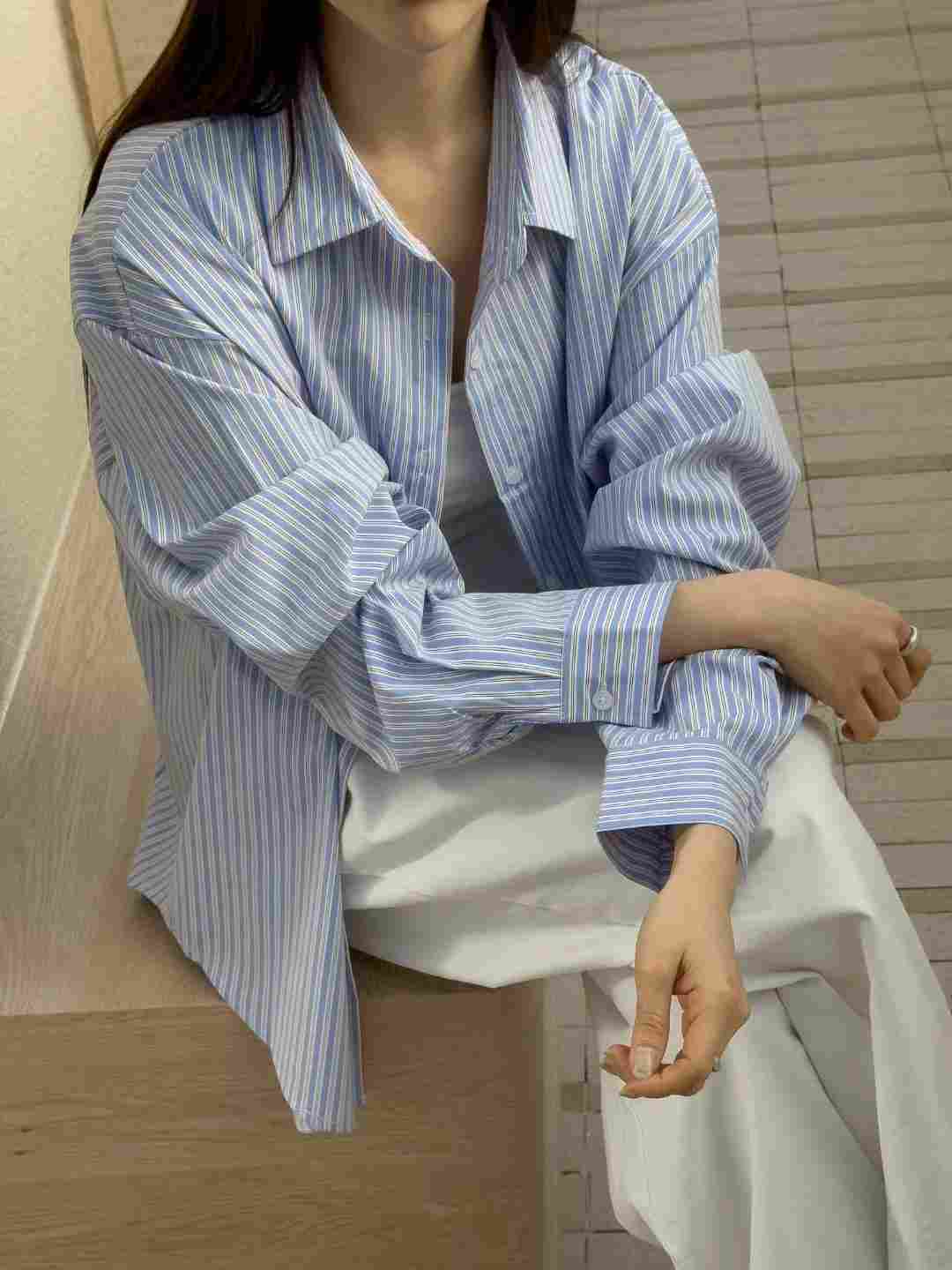 IT東大門直郵女士新款真品休閑熱賣25春夏推薦人氣襯衫蕾絲衫IT襯衫/蕾絲衫