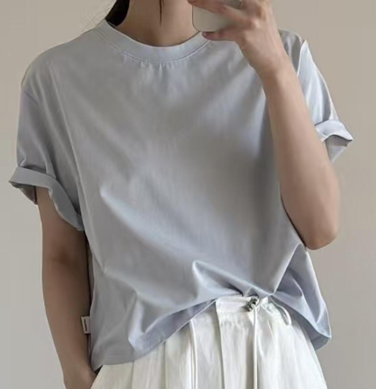 AMYGRACE韓國代購女裝新款時尚人氣熱賣25春夏真品職業休閑T恤AMYGRACET恤