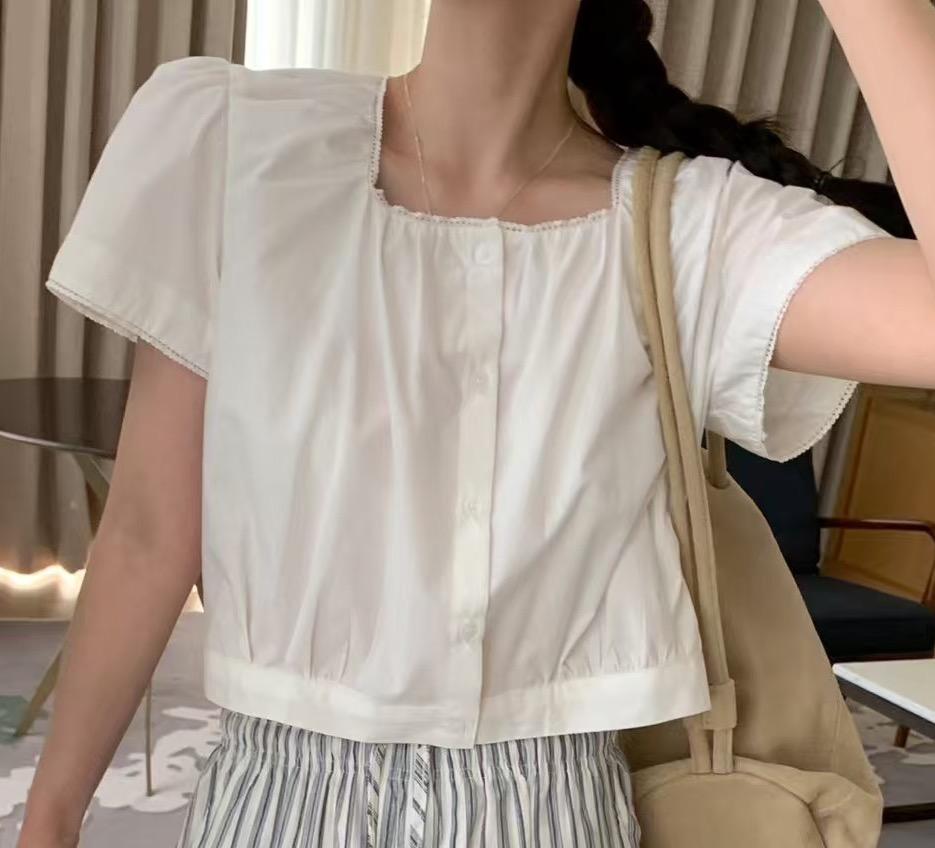 MELLOUNGE-멜라운지-T東大門直郵女士新品人氣襯衫蕾絲衫MELLOUNGE-T襯衫/蕾絲衫