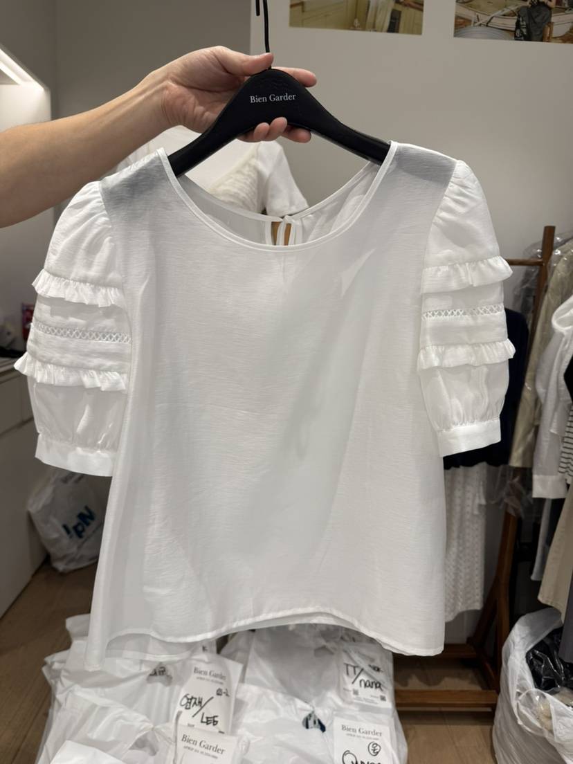 BIEN GARDER韓國代購女裝新款休閑真品人氣職業襯衫蕾絲衫BIEN GARDER襯衫/蕾絲衫